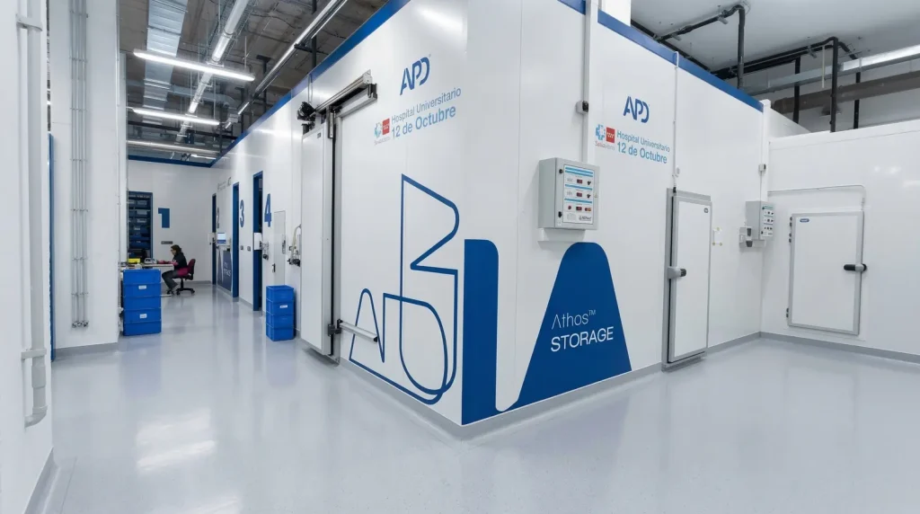 Almacén de farmacia hospitalaria del Hospital Universitario 12 de Octubre con Athos™ Storage